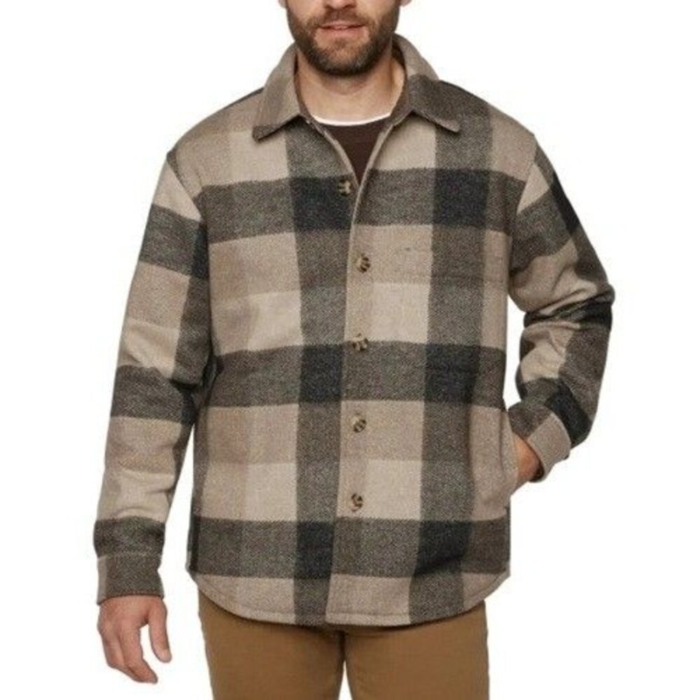 Banana Republic Men's Large L Tan Shirt Jacket Button NWT